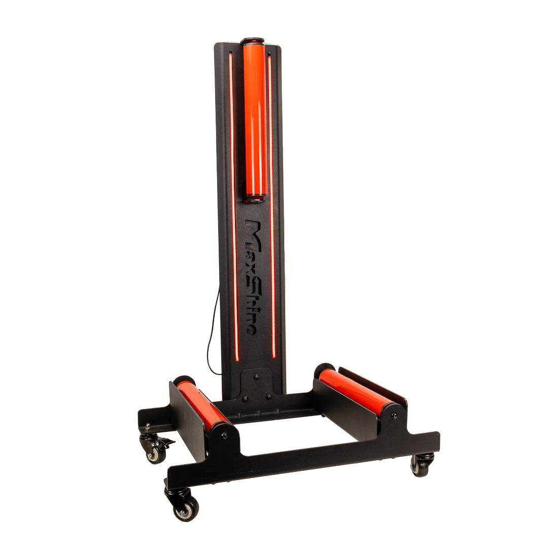 Wheel Stand Tire Roller Easy Wheel Cleaning, Coating, and Polishing The Wheel Stand Tire Roller is a system designed to make cleaning, polishing, and