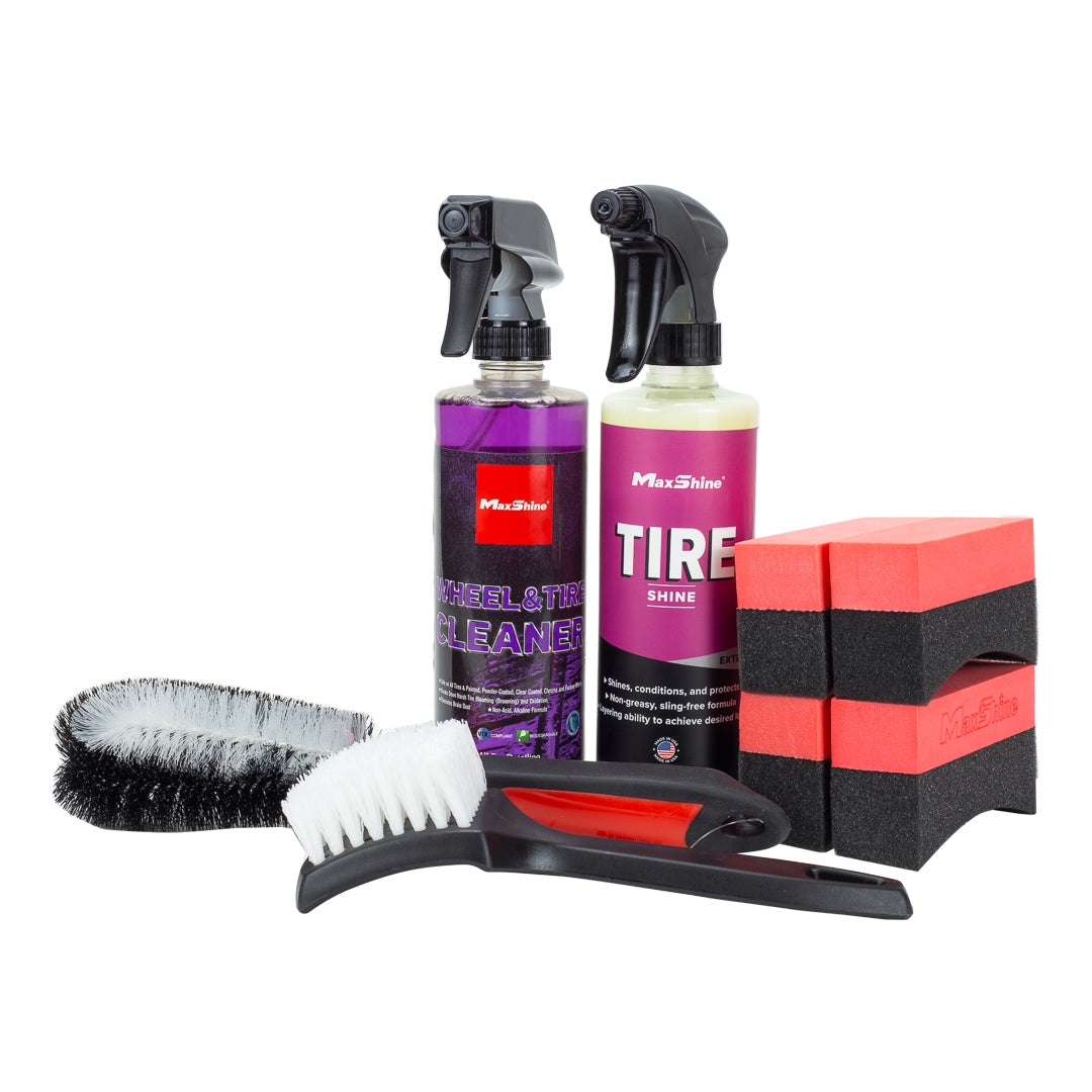 Maxshine Wheel and Tire Kit - complete car detailing kit and bundle