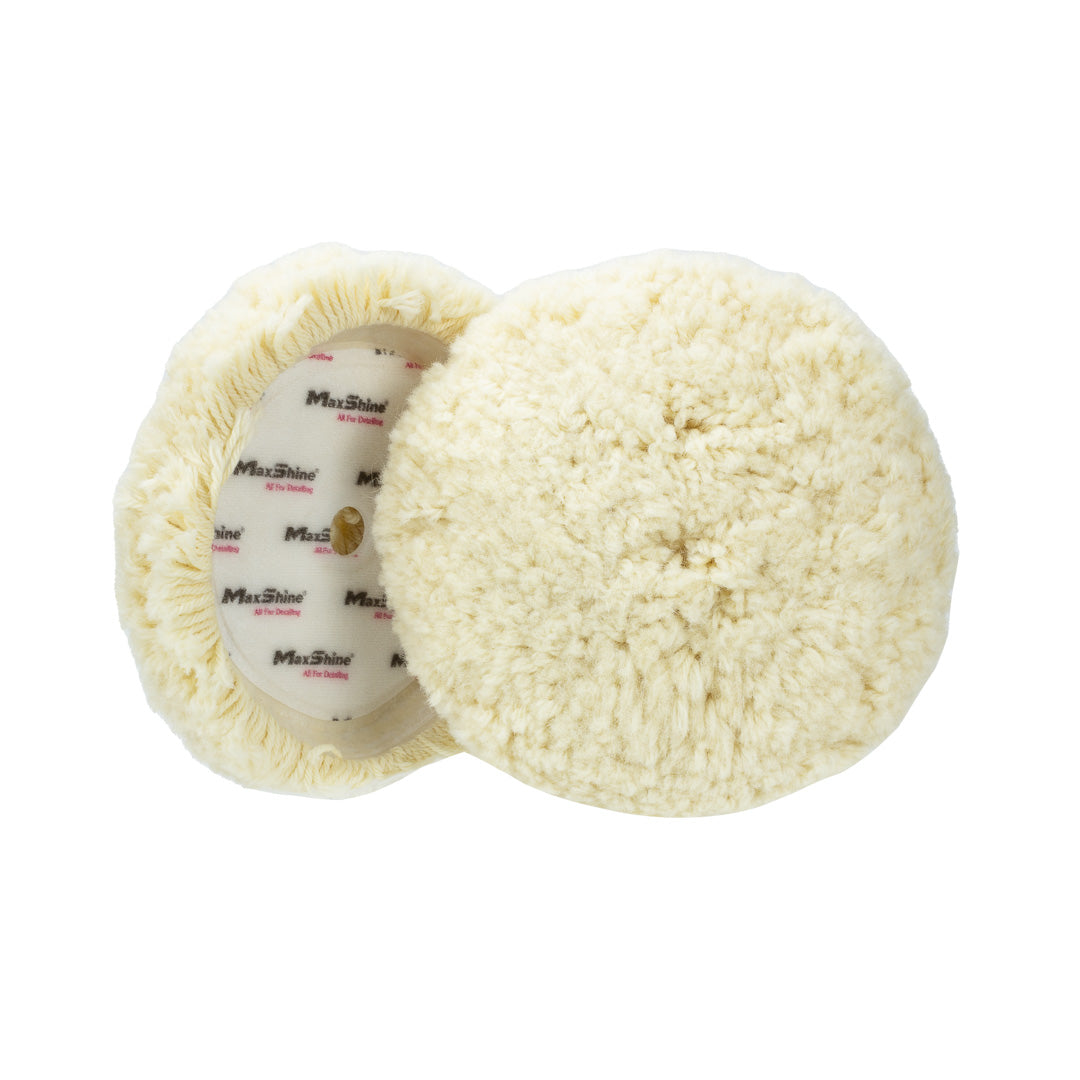 Wool Buffing Pads 9in Pads for Rotary Polisher Rotary Wool Buffing Pads are constructed from 100% Australian wool which effortlessly tackle heavy swirling