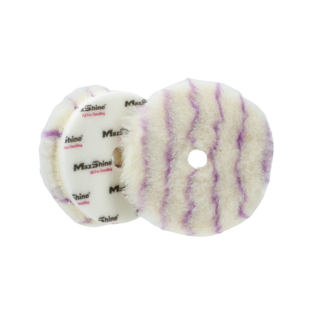 Wool Cut and Polish Pads Premium Wool with Foam Backed Cushioning Premium Wool Cut and Polish Pads combine the cutting power of natural sheepskin with the