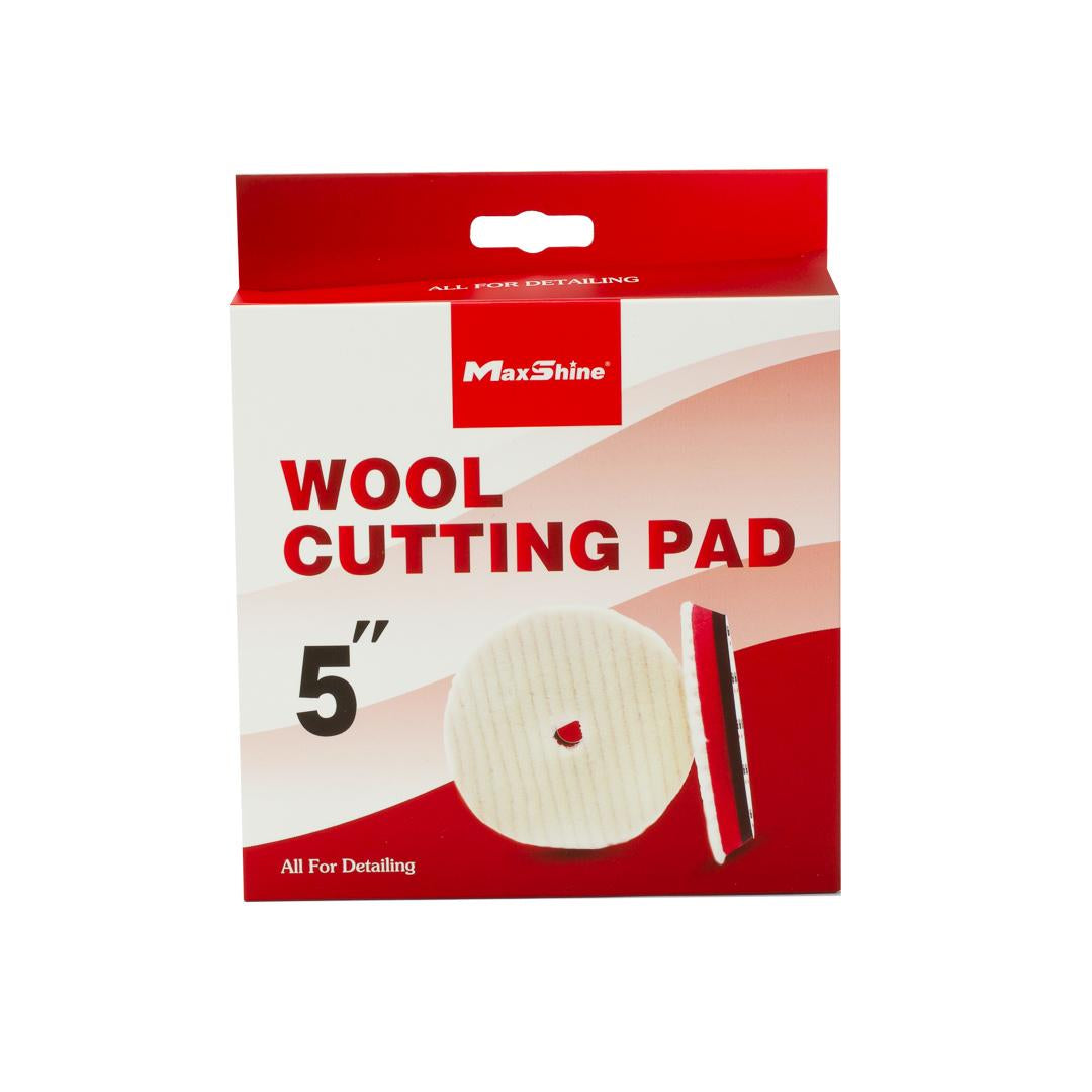 Maxshine Wool Cutting Pads Rubber Backed - 3in, 5in, 6in - detail shot 7