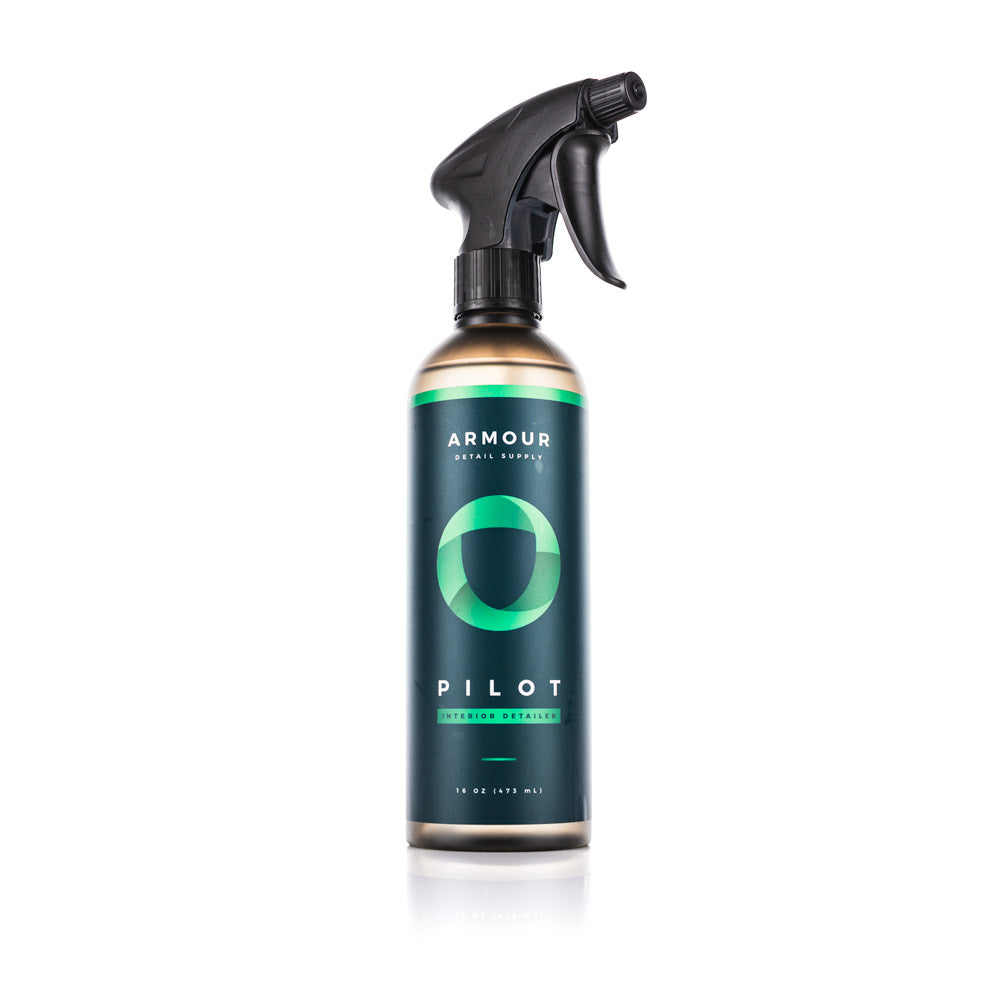 Armour Detail Supply PILOT Interior Detailer 16 oz spray bottle, front label.