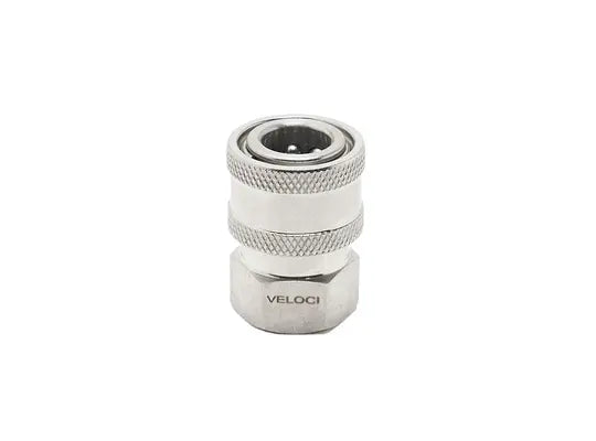 Veloci Stainless Steel Coupler 1/4" FPT