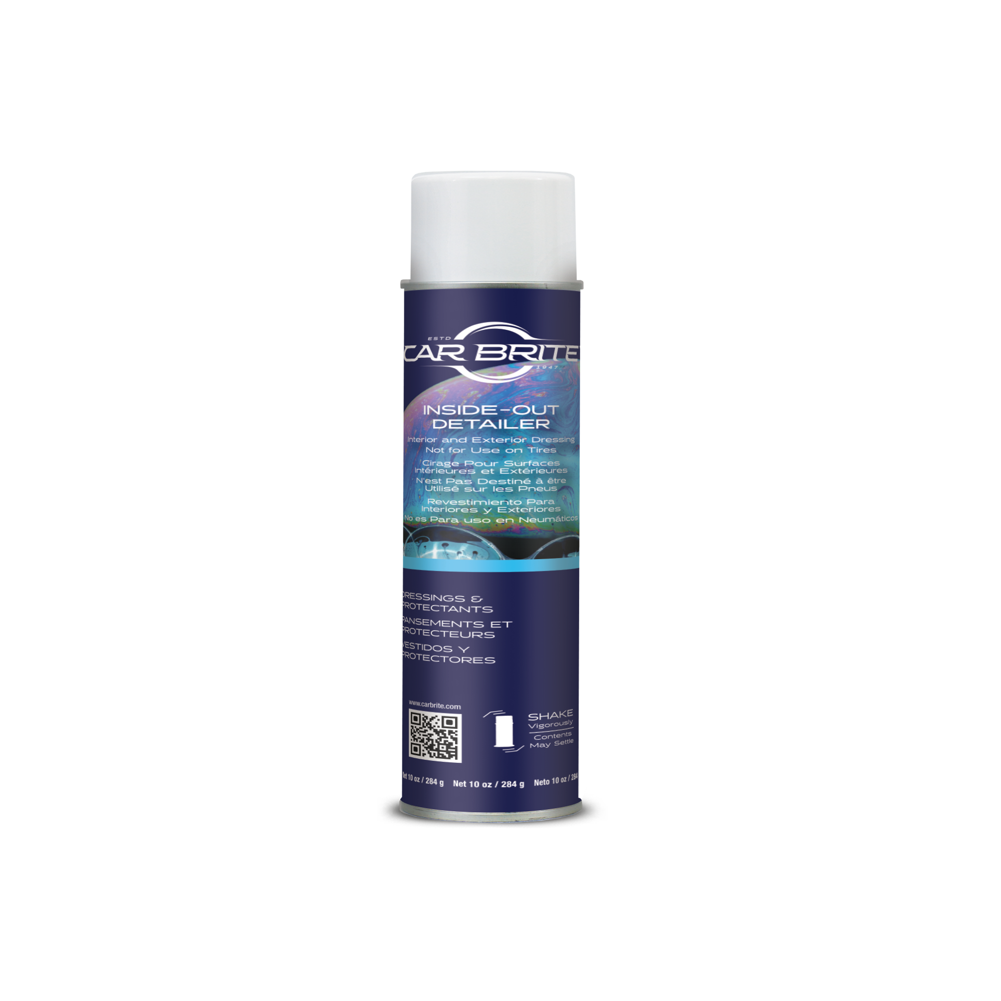 Car Brite Inside-Out Detailer 10 oz aerosol can, official manufacturer product image