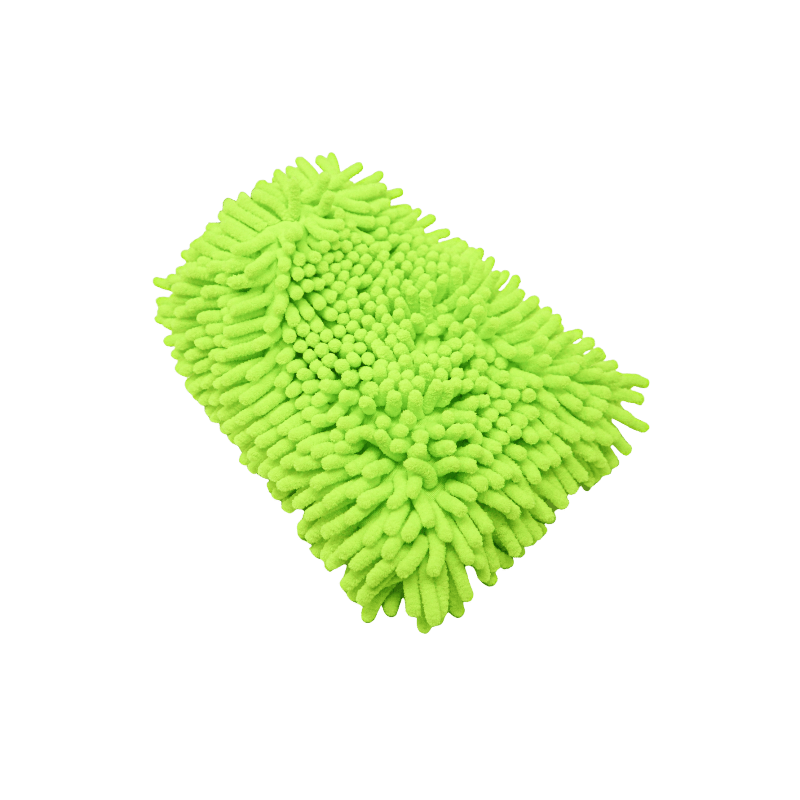 Green Microfiber Chenille Wash Mitt