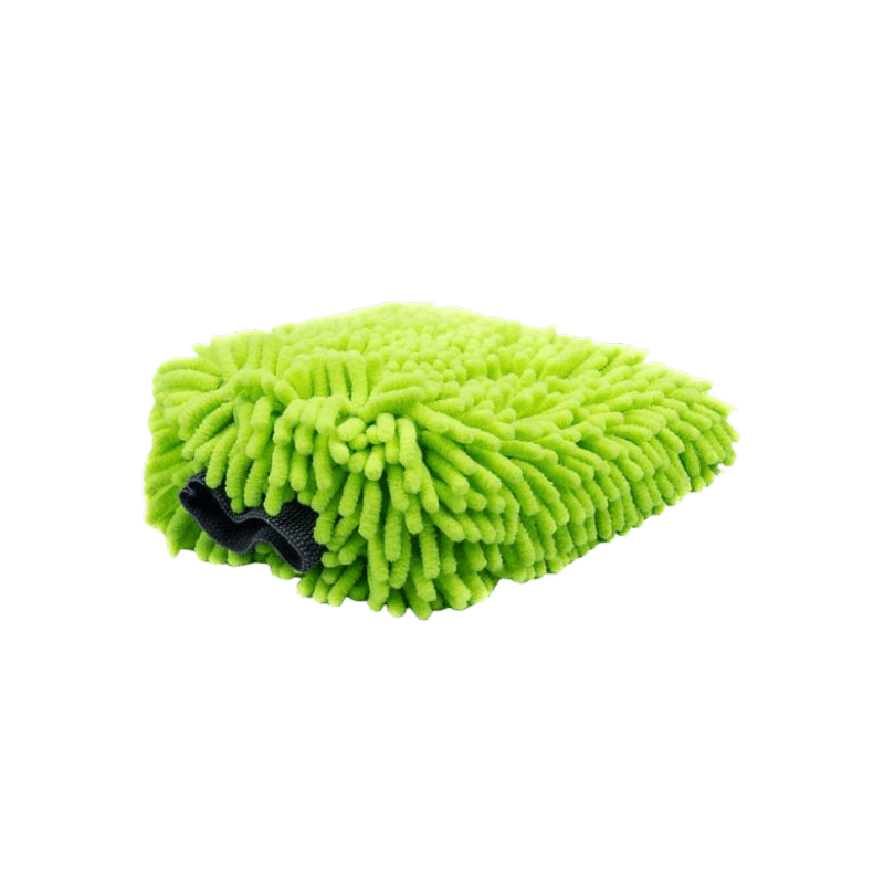 Green Microfiber Chenille Wash Mitt