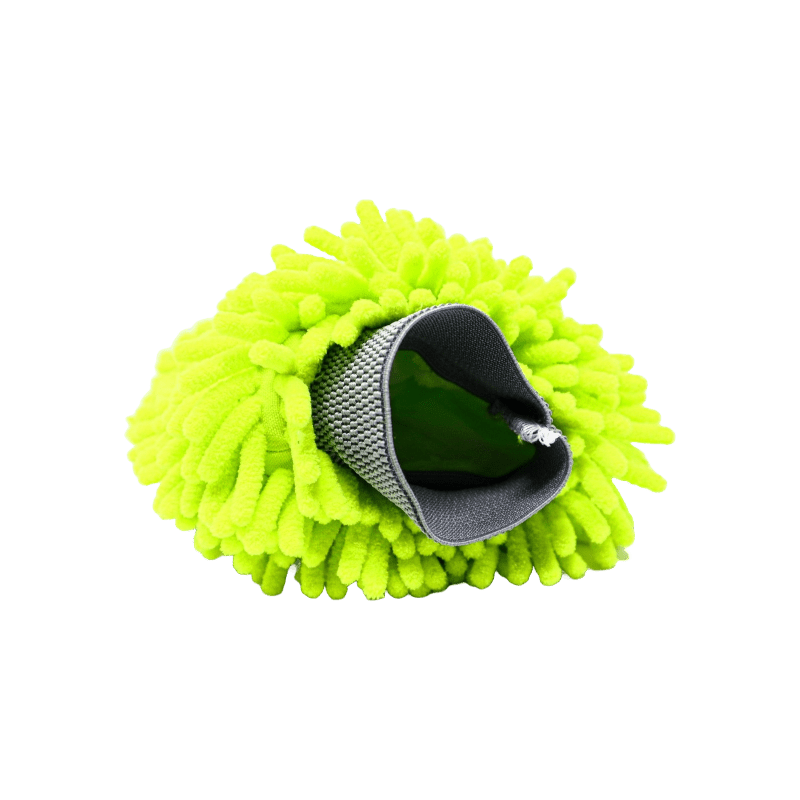 Green Microfiber Chenille Wash Mitt