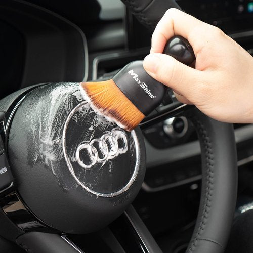 Handheld Brush - An Ultra Soft Brush, Scratch-free, Ergonomic Design The Handheld Brush is crafted for precision car detailing, targeting vulnerable areas such