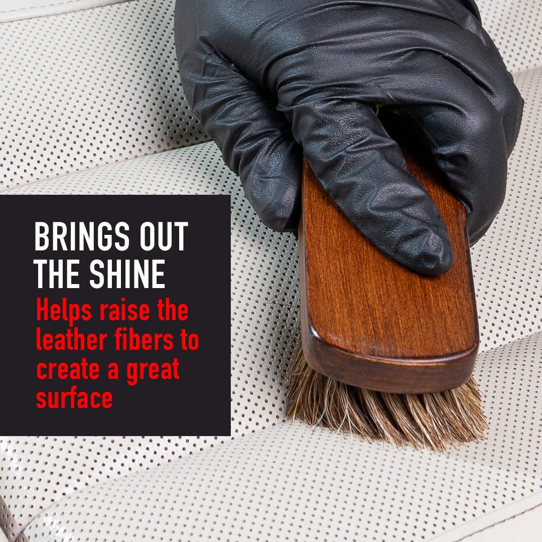 Maxshine Horse Hair Brush for Cleaning Upholstery - detail shot 8
