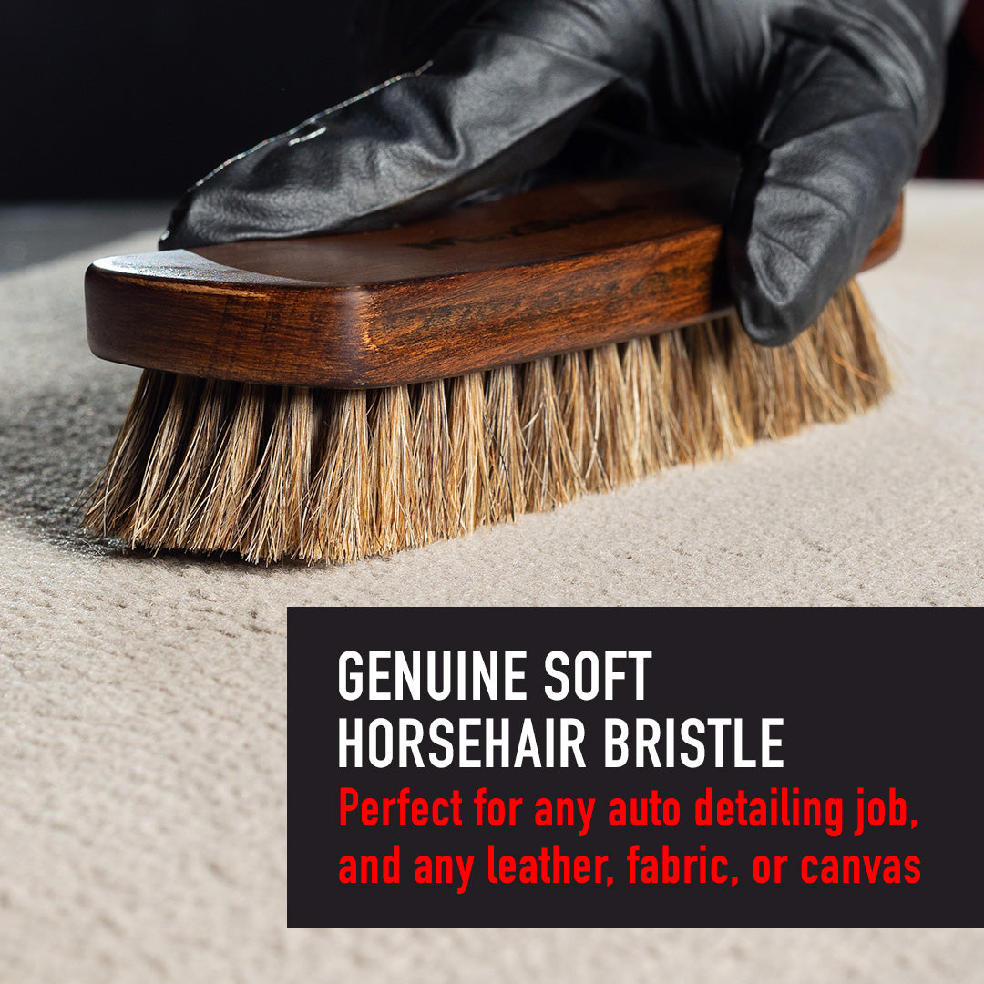 Maxshine Horse Hair Brush for Cleaning Upholstery - detail shot 9