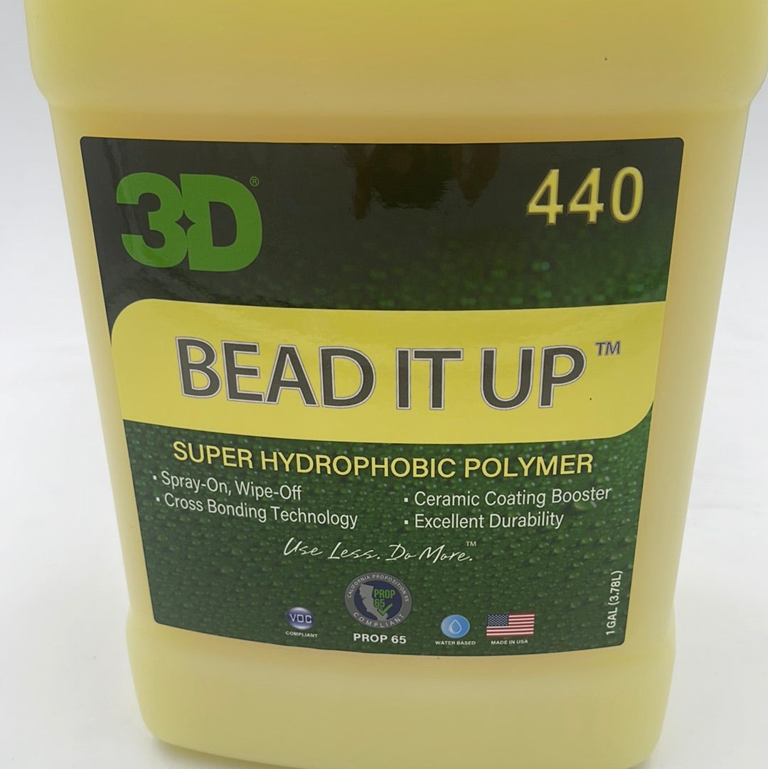 3D Bead It Up Spray Sealant 1 Gallon - front label close-up