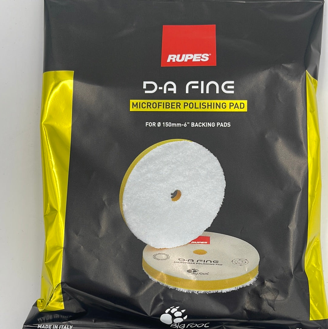RUPES Fine 160mm 6' Microfiber Pad for RUPES paint correction and detailing workflows