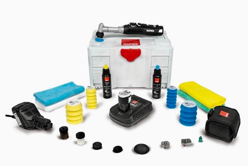 RUPES BigFoot iBrid Nano Polisher Long Neck DLX Kit for RUPES paint correction and detailing workflows