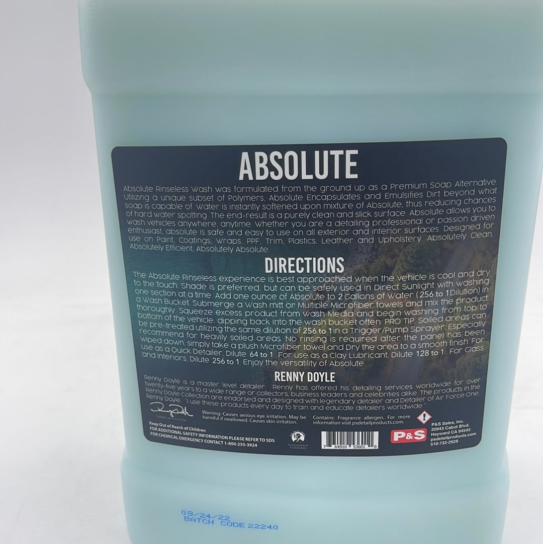 P&S Absolute Rinseless Wash - 1 gal - product image