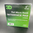 3D Flat Micro Hook Interface Pad 6-inch 2-Pack - two-pack interface pad packaging