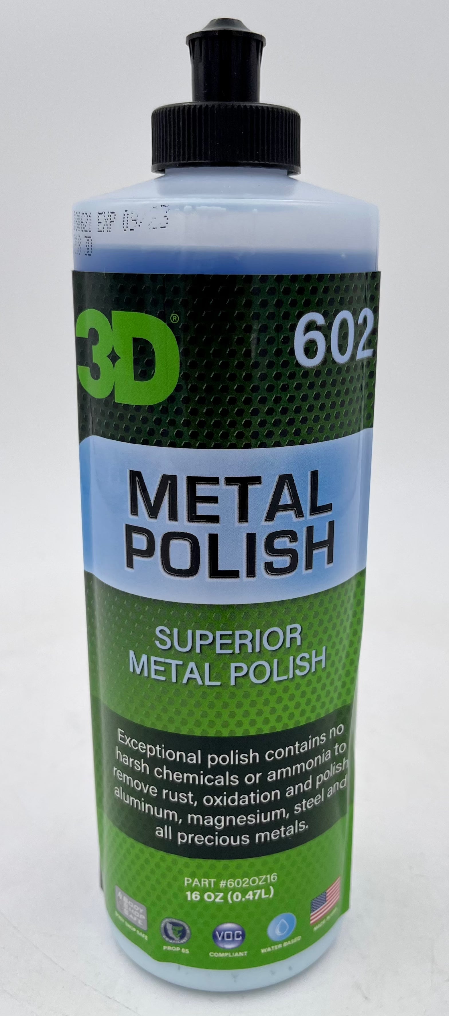 3D Metal Polish 16 oz - front product view