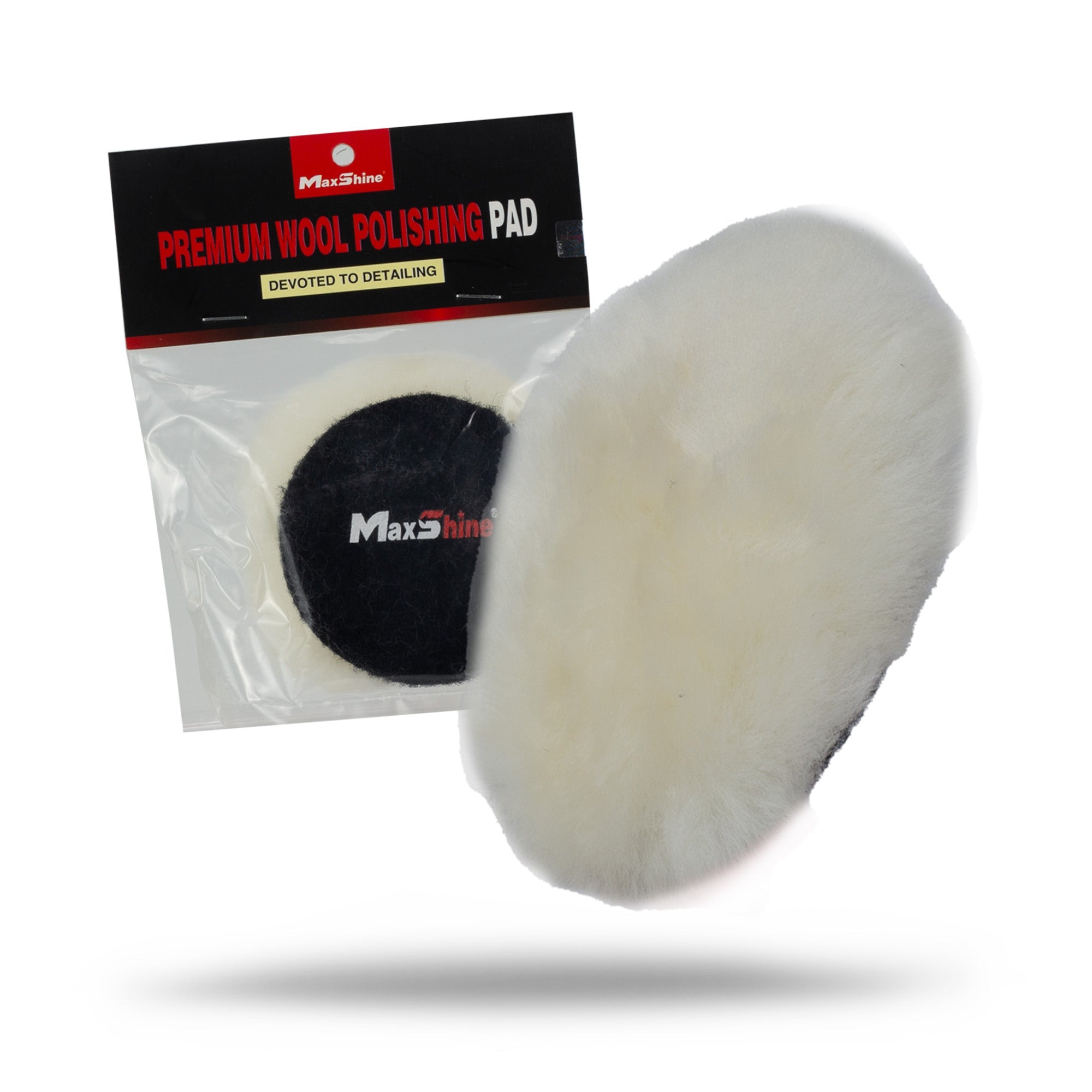 Maxshine Long Hair Wool Cutting Pad for Buffers - 3in, 5in, 6in - foam polishing pad for paint correction