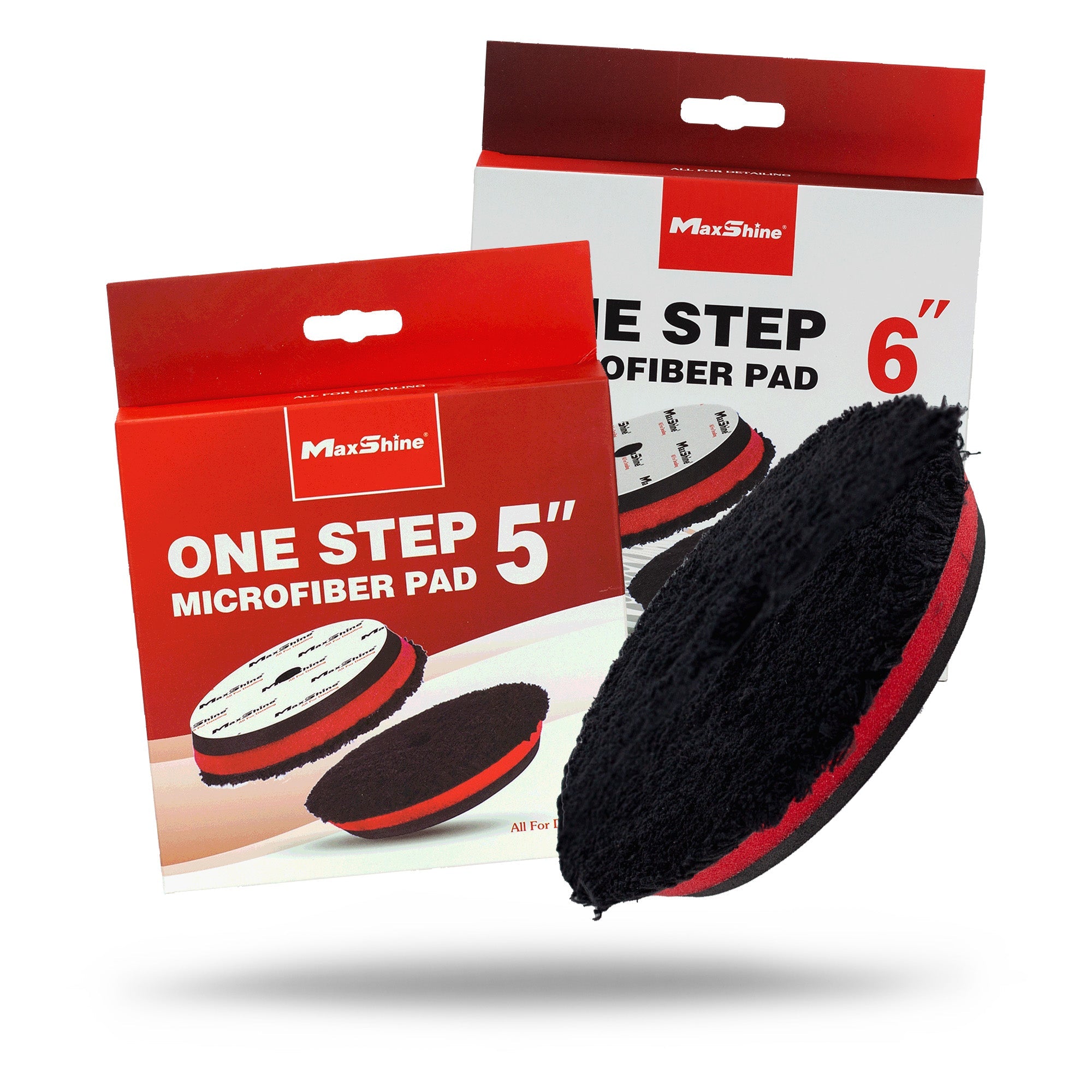 Maxshine Microfiber One Step Pad  - 5in, 6in - foam polishing pad for paint correction