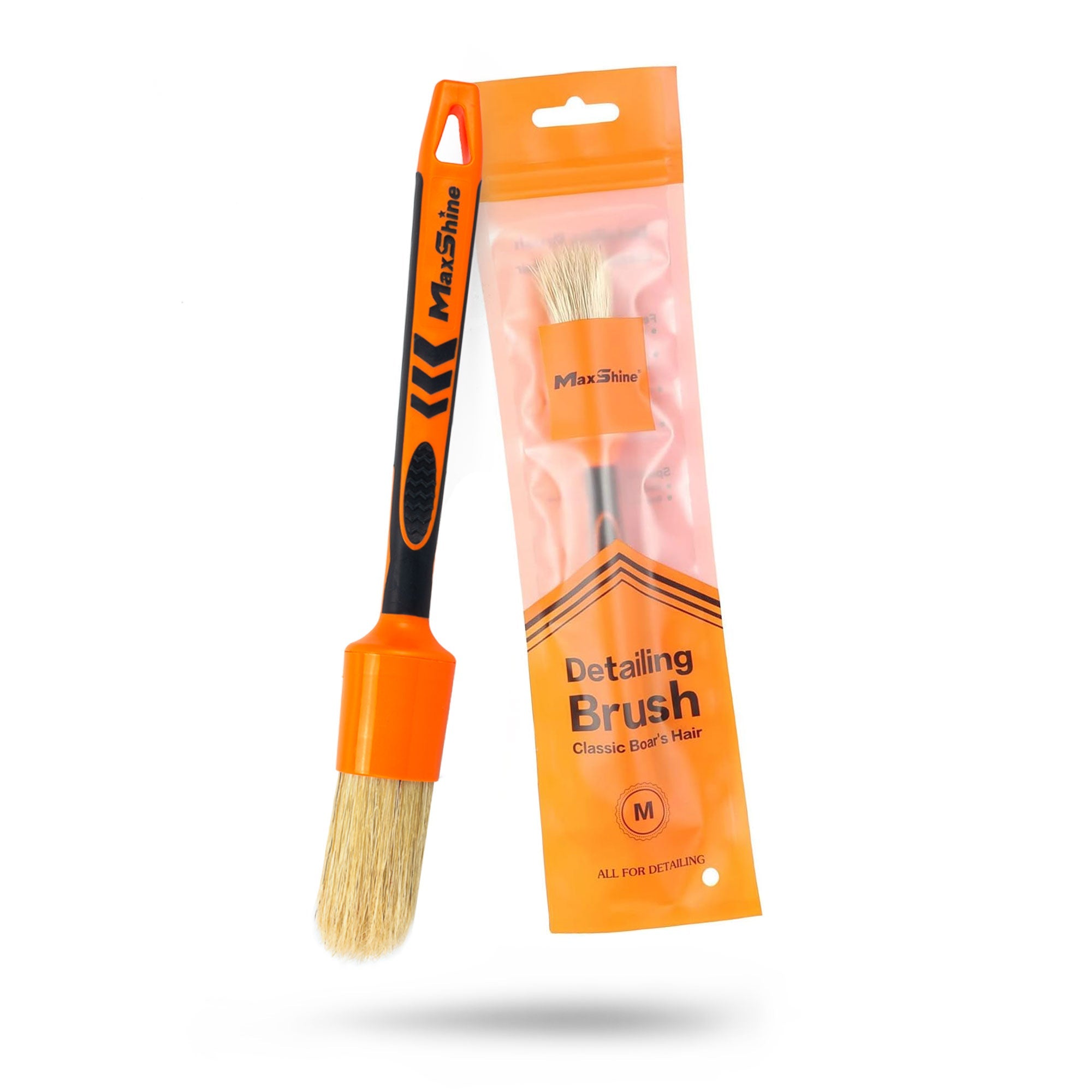 Boar Hair Brushes The boar hair brushes are tailored for professional car detailing, excelling in cleaning irregular shapes and hard-to-reach small areas such
