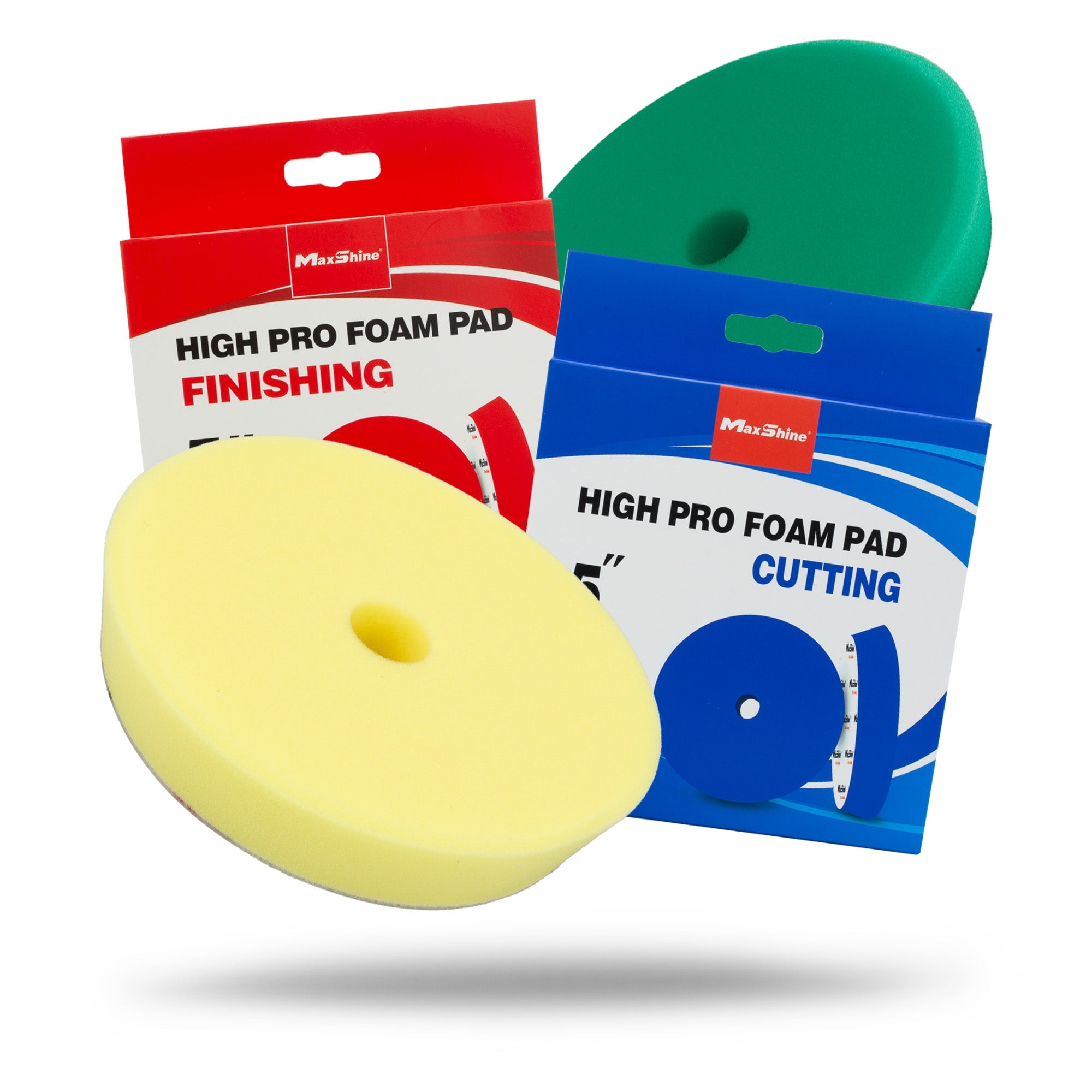 Maxshine Car Polisher Pads | High Profile Foam Pads - 5in, 6in - foam polishing pad for paint correction