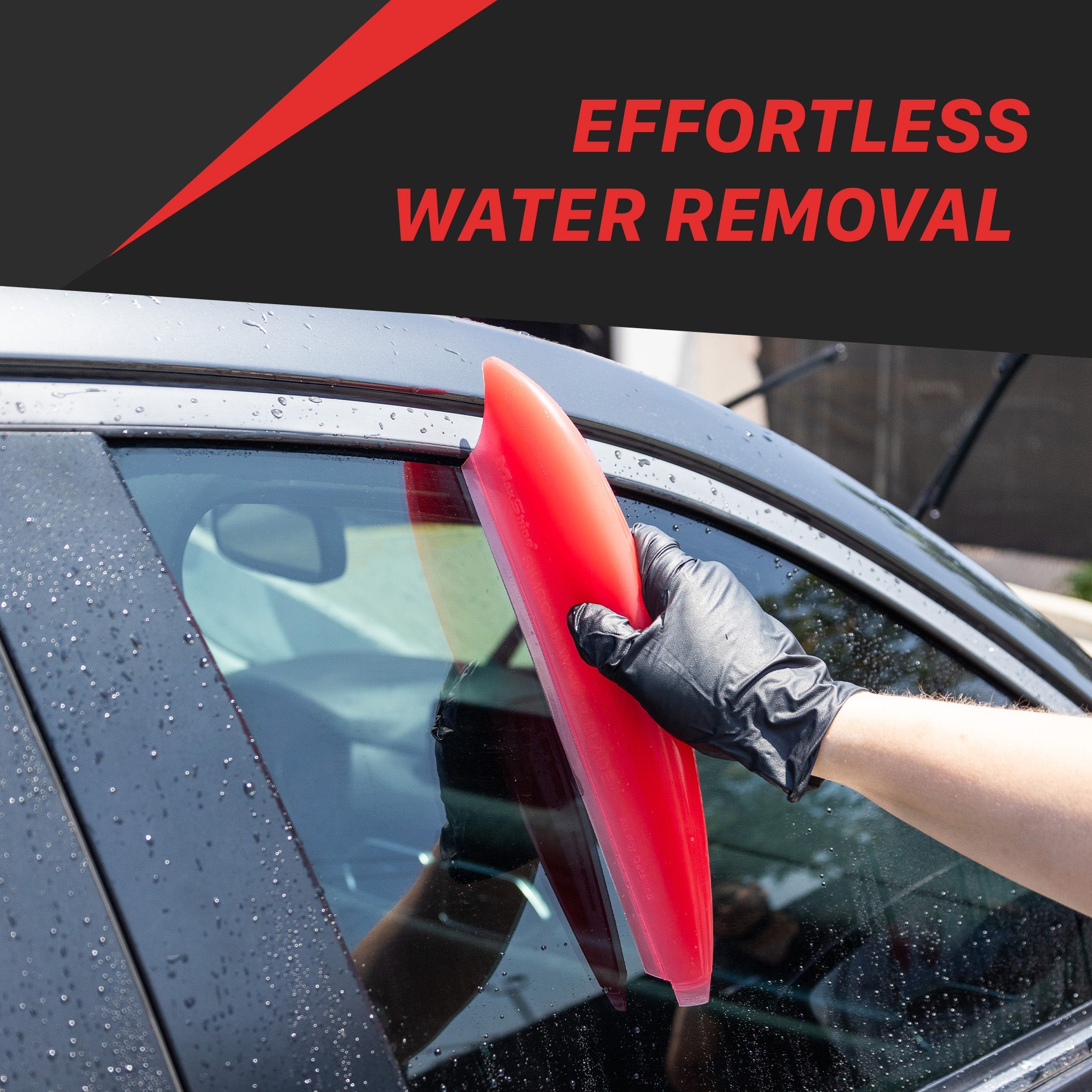 Silicone Water Blade - 11 Inch Long Auto Squeegee, High-quality, One-piece The silicone water blade, made of high-quality soft silicone, provides a versatile