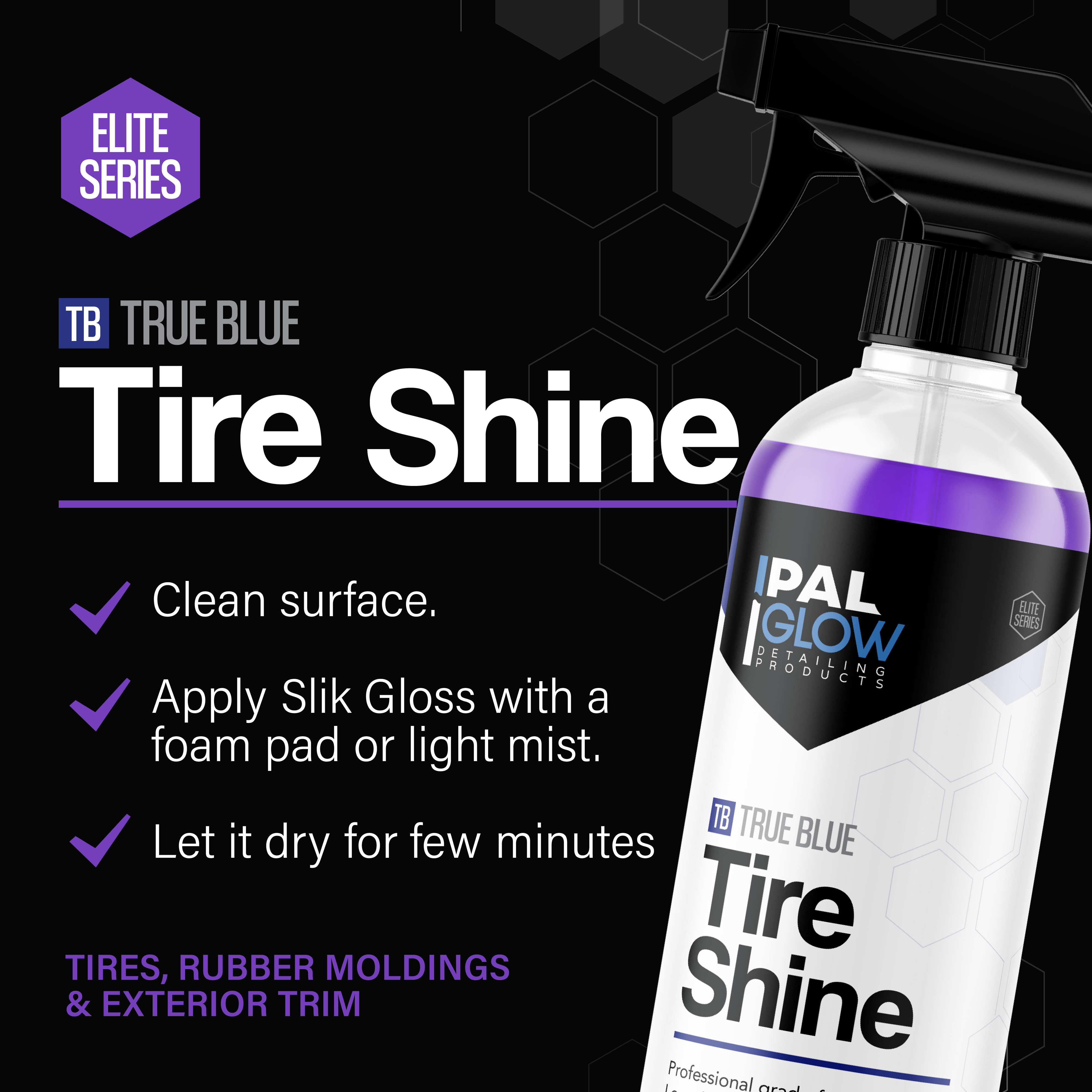 PalGlow True Blue Tire Shine - detail shot 4