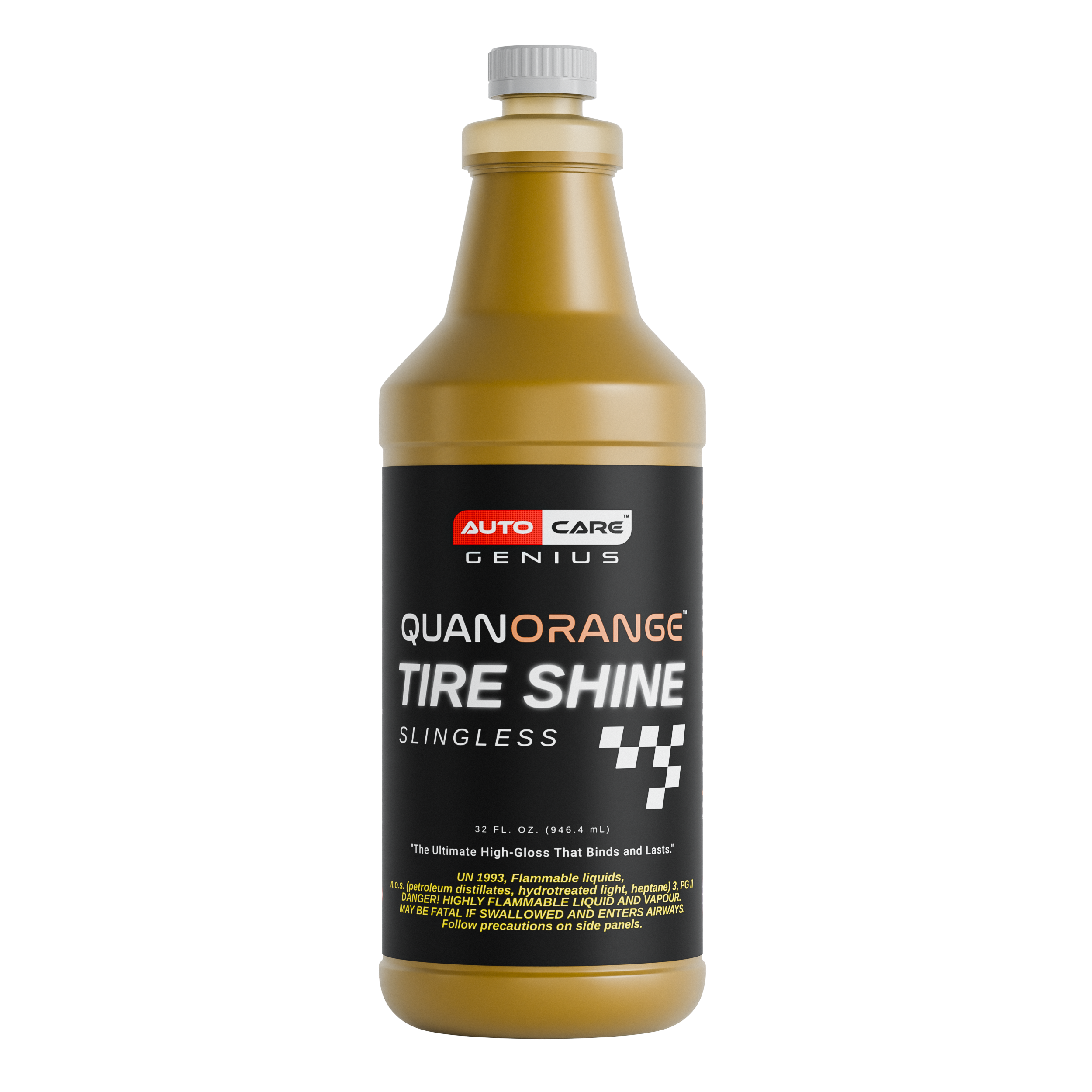Quan Orange Tire Shine Slingless