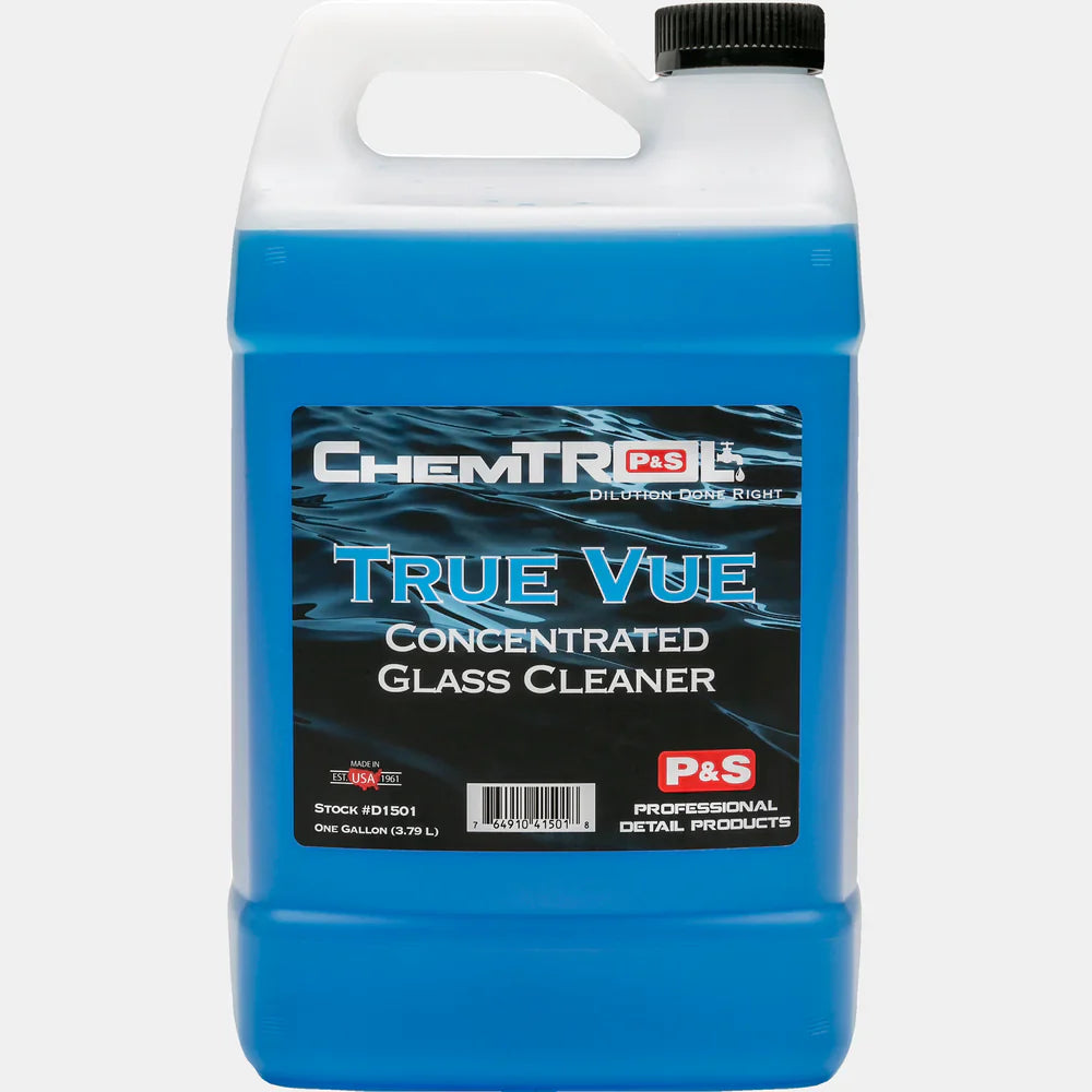 P&S Detailing Products P&S TRU VIEW GLASS CLEANER GALLON in use - professional detailing application