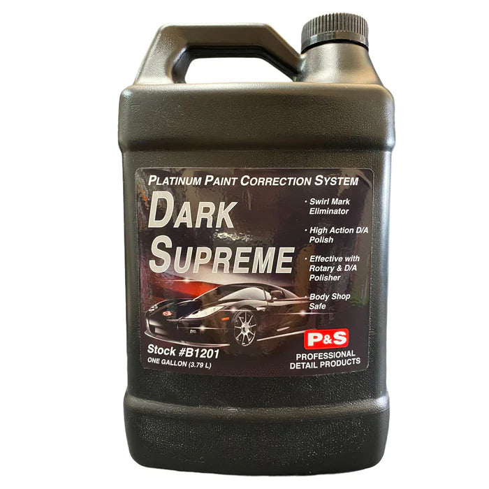 P&S Detailing Products P&S DARK SUPREME POLISH GALLON in use - professional detailing application