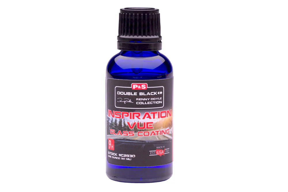 P&S Detailing Products P&S INSPIRATION VUE GLASS COAT 30ML in use - professional detailing application