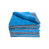 Royal Plush Double Pile Microfiber Detailing Towel Blue/Gray (16 inch x 16 in, 700 GSM) - 6 Pack