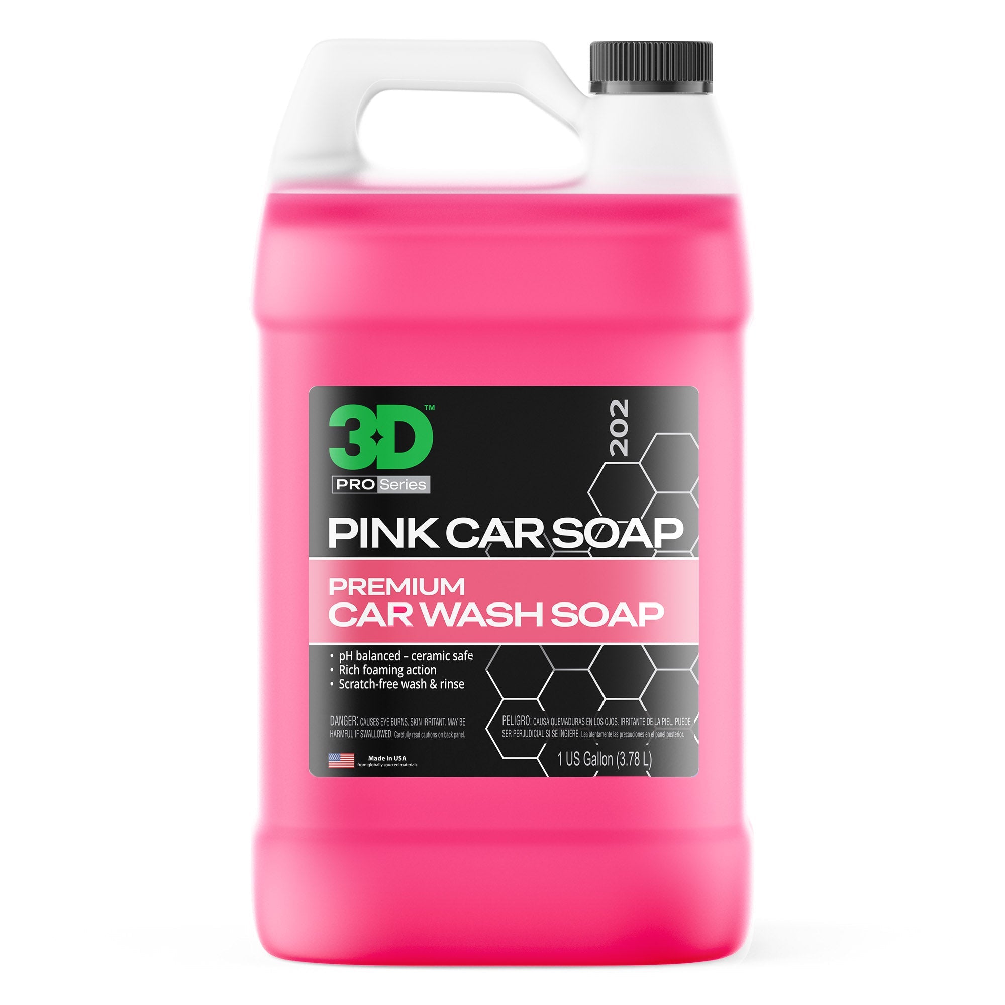 3D Pink Car Wash Soap 1 Gallon - manufacturer product image