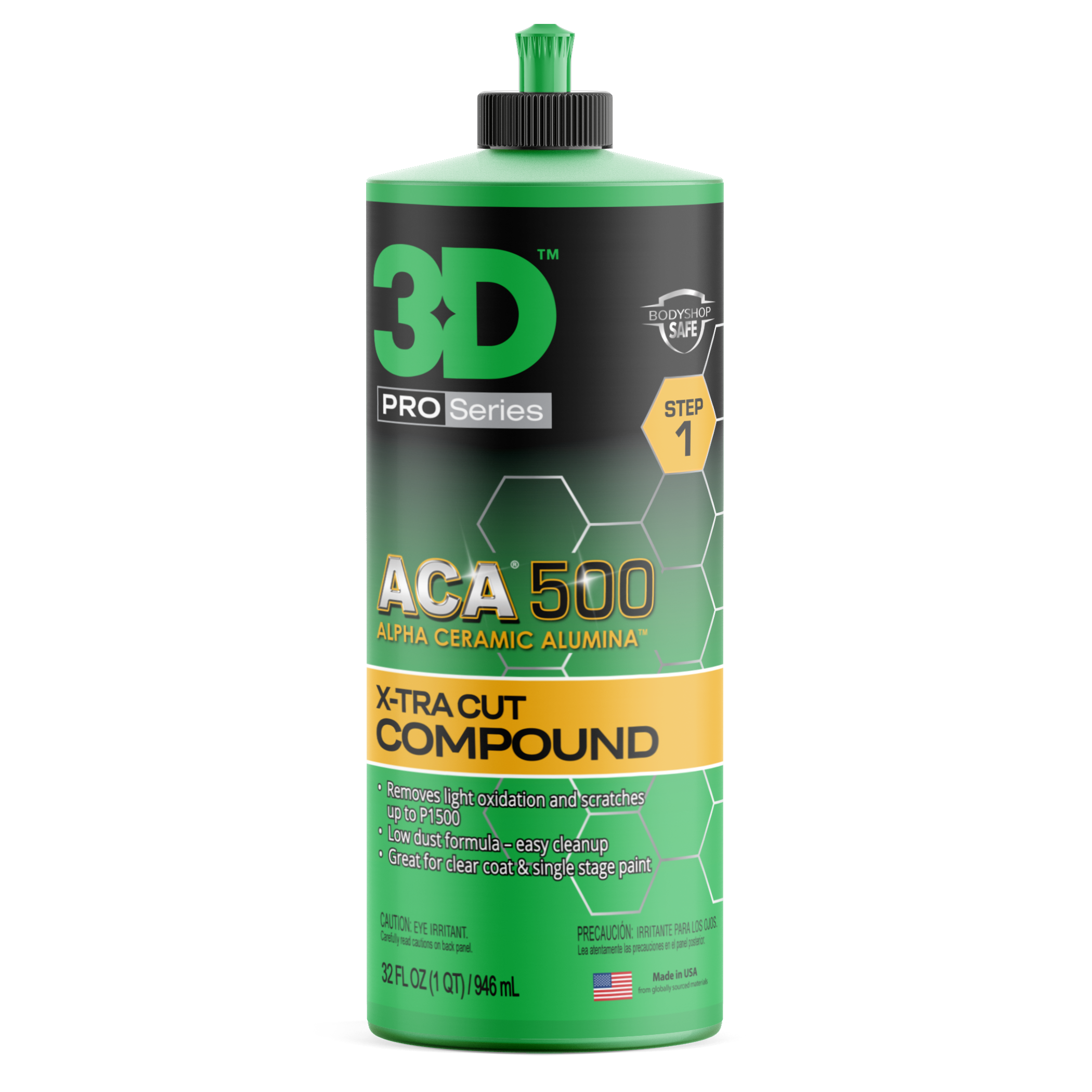 3D ACA 500 X-TRA Cut Compound 32 oz - manufacturer product image