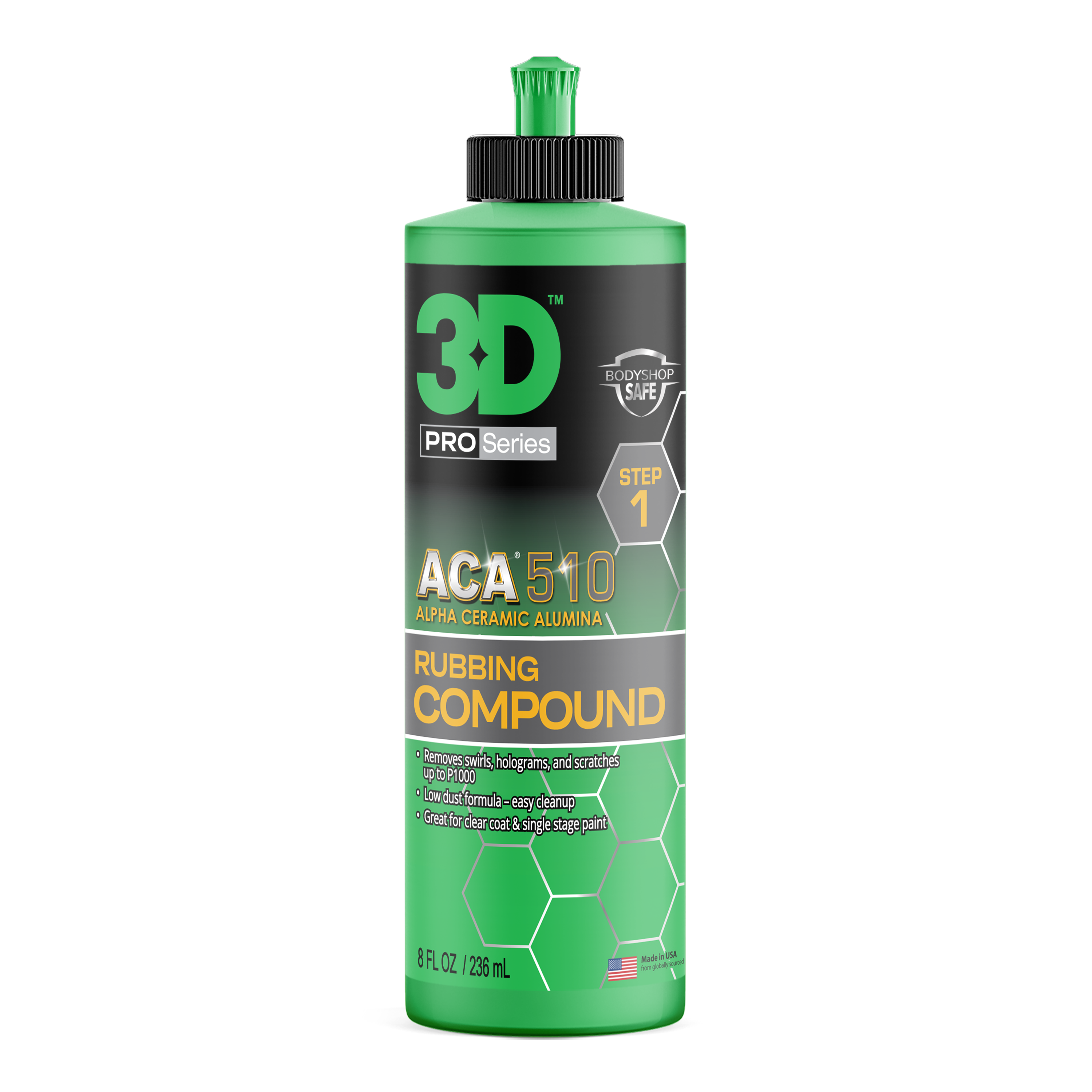 3D ACA 510 Premium Rubbing Compound 8 oz - manufacturer product image