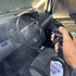 That Detail Shop Bio-Bombs Fresh AF air freshener spray being misted into a clean car interior.