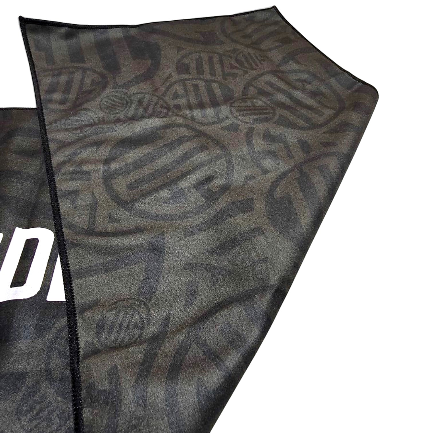 That Detail Shop Cooley heavyweight black cooling towel with repeating logo pattern for heat relief during detailing