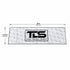 That Detail Shop white TDS Cooley cooling towel featuring a black logo and dimensions of 11.25 by 38 inches.