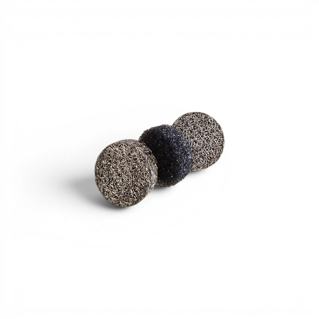 That Detail Shop foam cannon upgrade kit featuring two metal mesh filters and one black foam filter for maintenance.