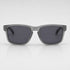 That Detail Shop TDS Sunnys polarized sunglasses in frost gray with a square frame and dark lenses.