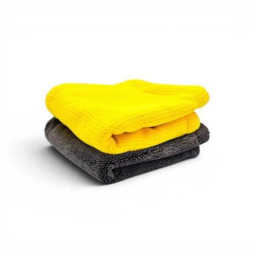 TDS 1400 GSM Hybrid Waffle Microfiber Towel 2-Pack