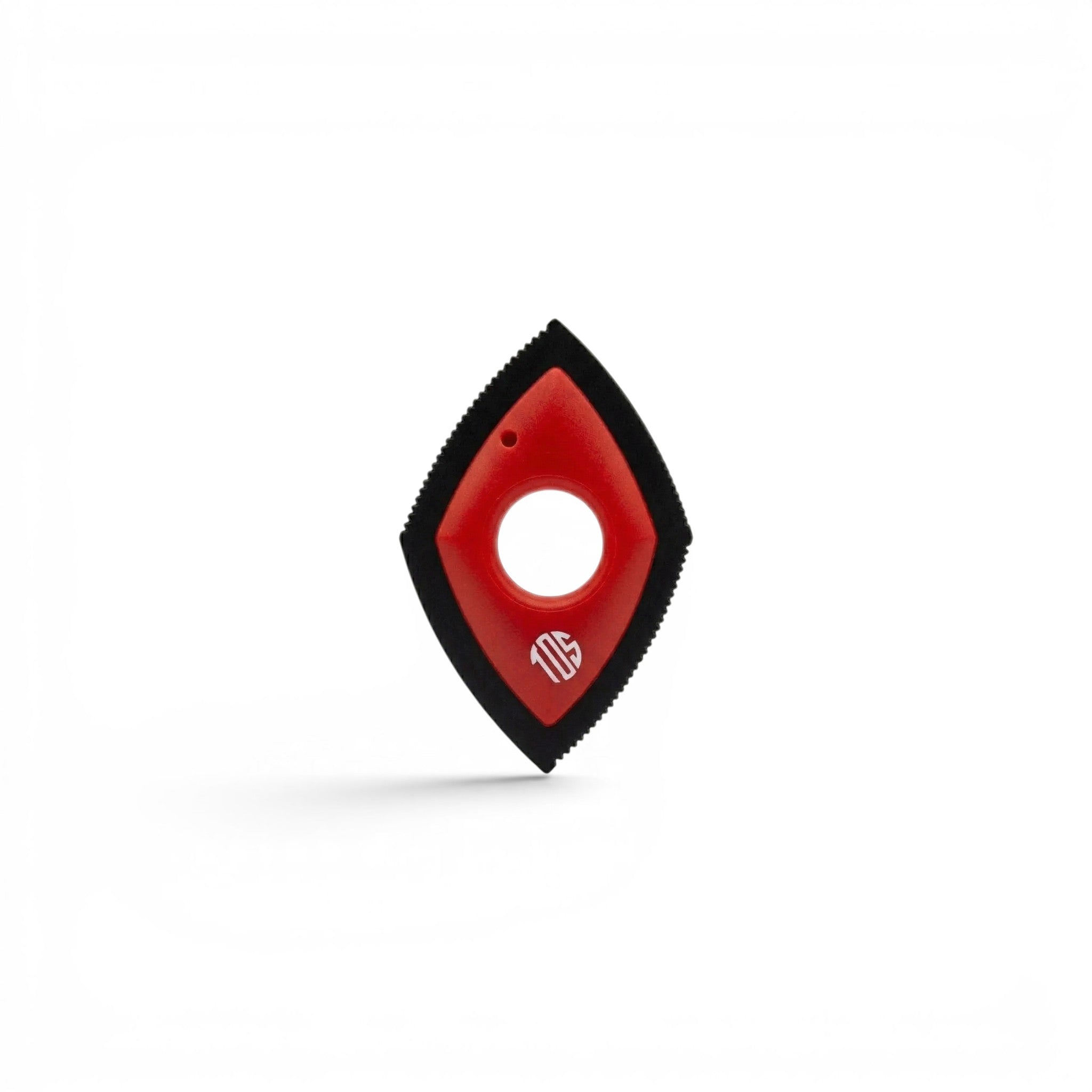 That Detail Shop red and black four-sided pet hair removal tool for car interiors.