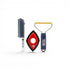 That Detail Shop TDS PHK Pet Hair Kit includes a grey silicone brush, a red detailing tool, and a fabric shaver.