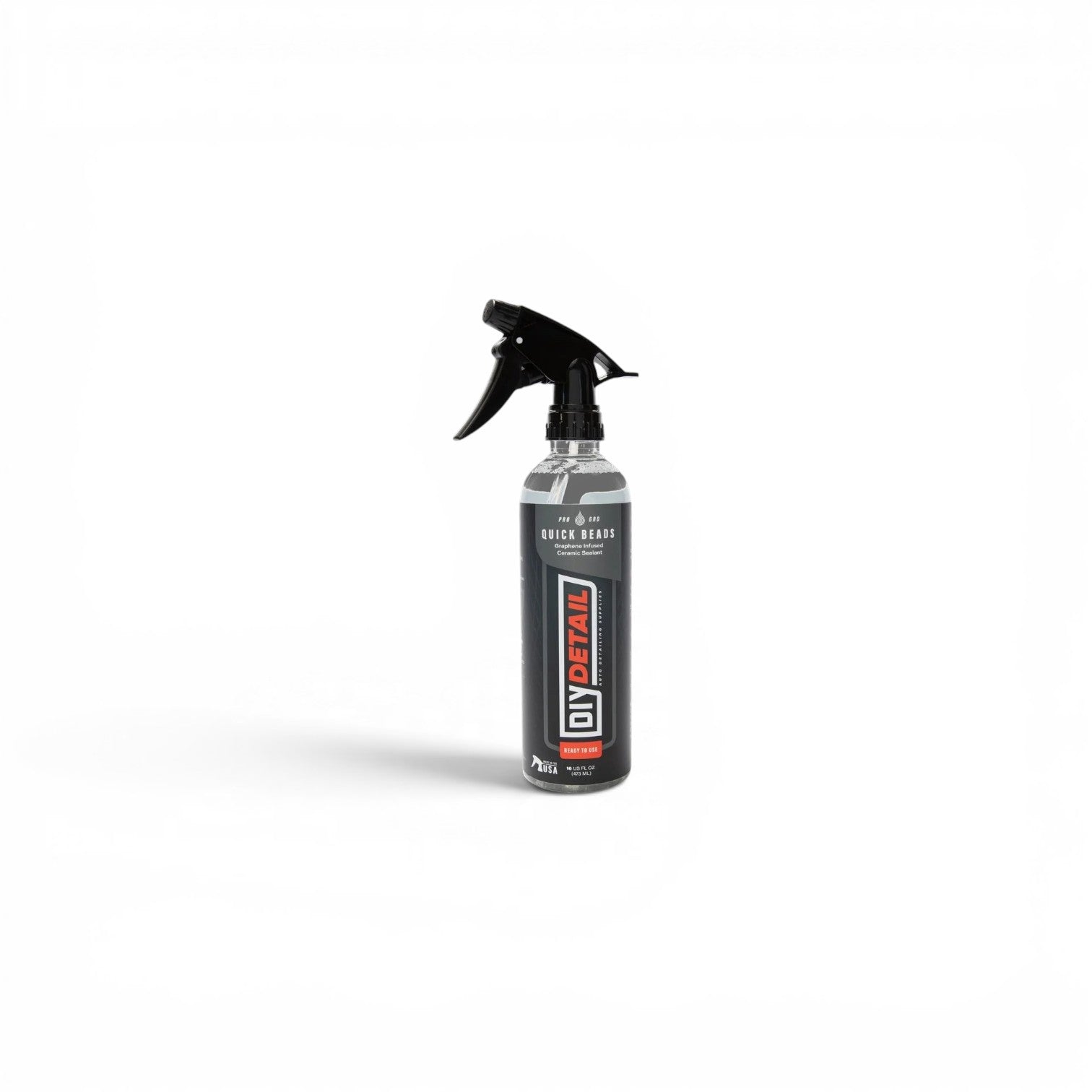 That Detail Shop Quick Beads spray bottle, a ceramic sealant for cars that adds gloss and hydrophobic protection.