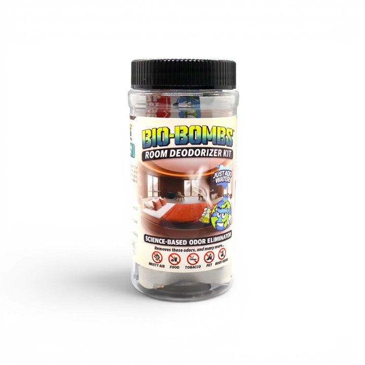 That Detail Shop Bio-Bombs Room Deodorizer Kit, science-based odor eliminator for musty air, food, tobacco, pet, and body odor.