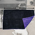 That Detail Shop 20x30 inch black and purple dual twisted-loop microfiber drying towel