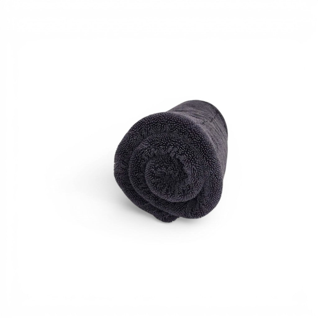 That Detail Shop TDS 1600 DT dark grey 20x30 inch dual twisted-loop microfiber drying towel.