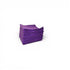 Stack of purple That Detail Shop TDS 260 UT utility towels, 16x16 inch, 260 GSM, with stitched edges.