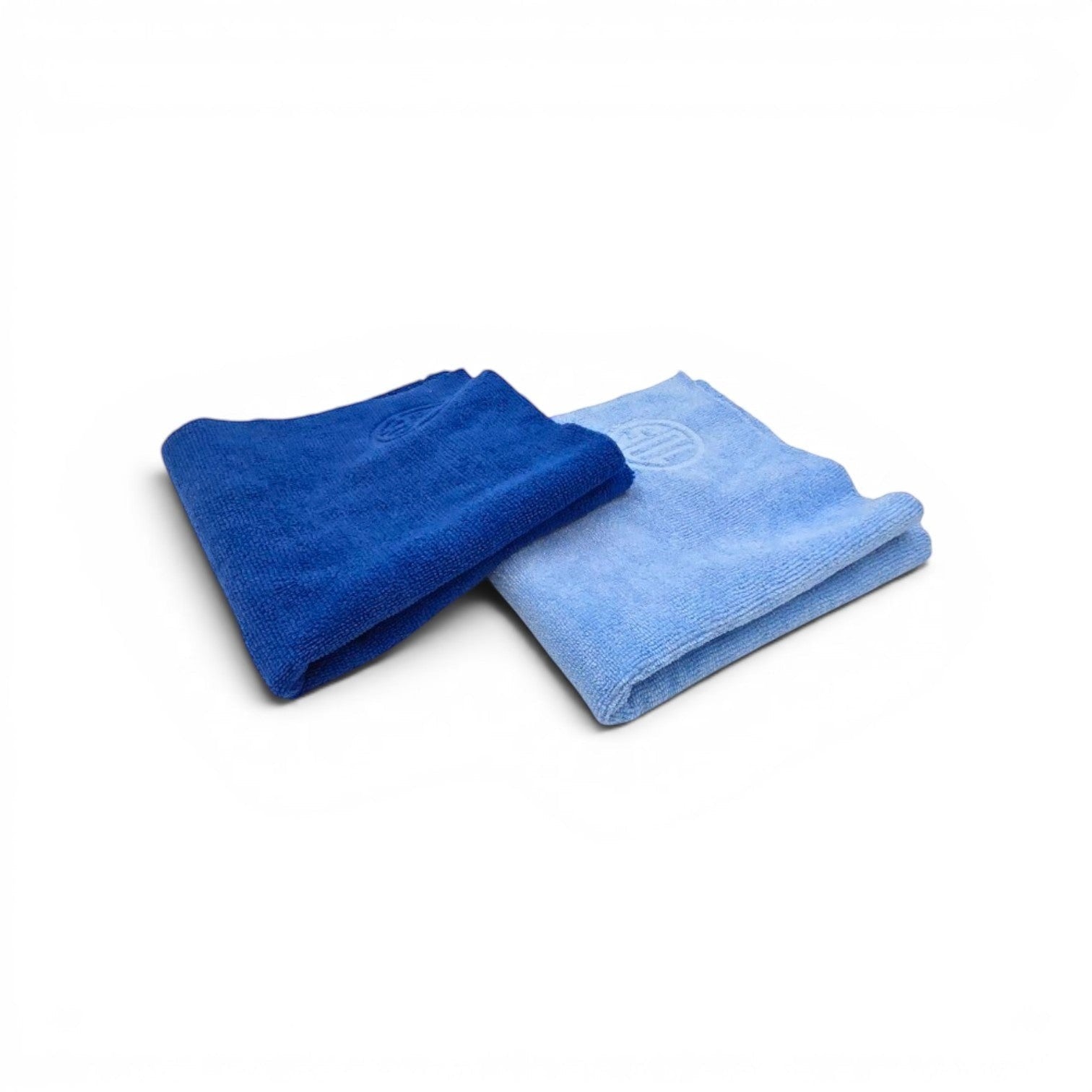 That Detail Shop TDS 400 UT plush wash mitts in blue and light blue micro-chenille fibers with elastic cuff.