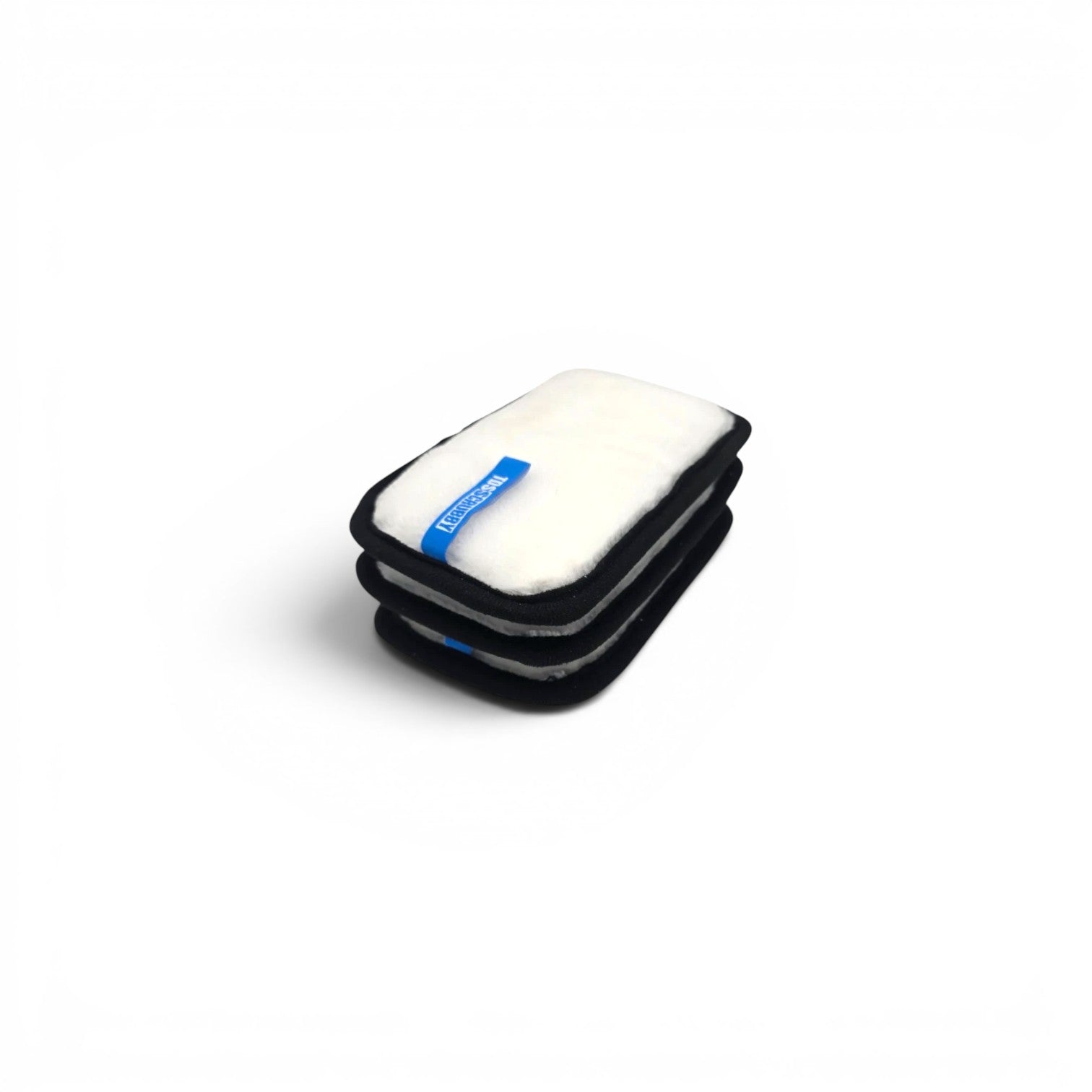 That Detail Shop TDS Scrubby interior cleaning sponge with dual-sided nylon brush fibers and blue pinky loop. Pack of 3.