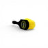 That Detail Shop TDS Tire Brush with yellow bristles and black handle for cleaning wheels and tires.
